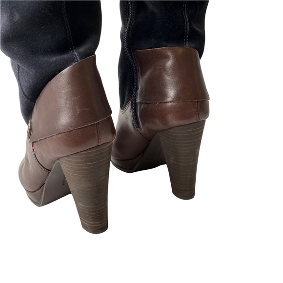 NWOT Tommy Hilfiger Megan Suede Leather Riding Equestrian Boots Size 8.5 - Picture 11 of 12